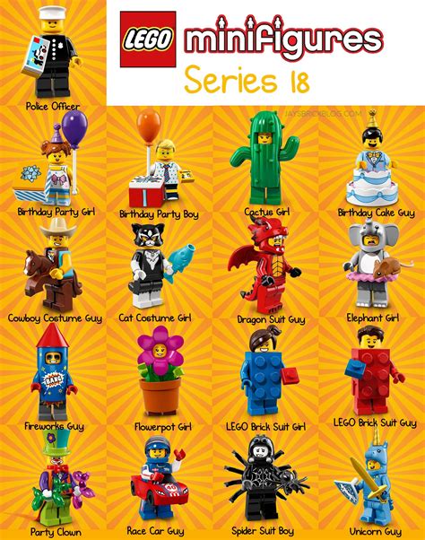 Lego Minifigures Checklist Printable